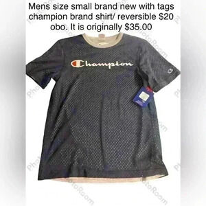 Mens size small Champion shirt. Brand new with tags
